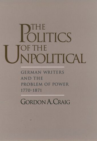 The Politics of the Unpolitical book cover