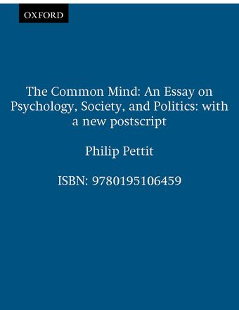 The Common Mind book cover
