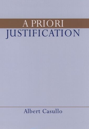 A Priori Justification book cover