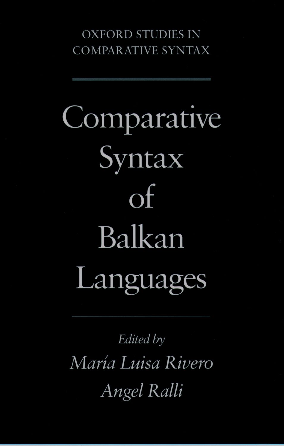 Comparative Syntax of Balkan Languages book cover