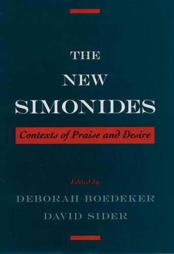 The New Simonides book cover