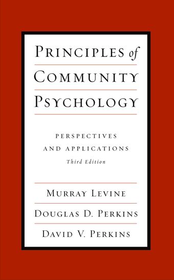 Principles of Community Psychology book cover