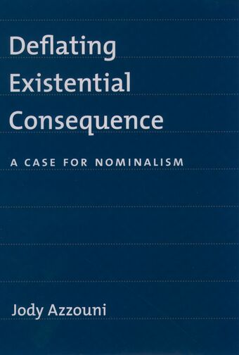 Deflating Existential Consequence book cover