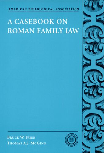 A Casebook on Roman Family Law book cover