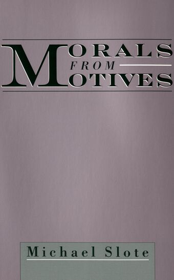 Morals from Motives book cover