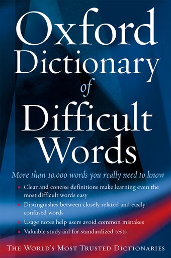 The Oxford Dictionary of Difficult Words book cover
