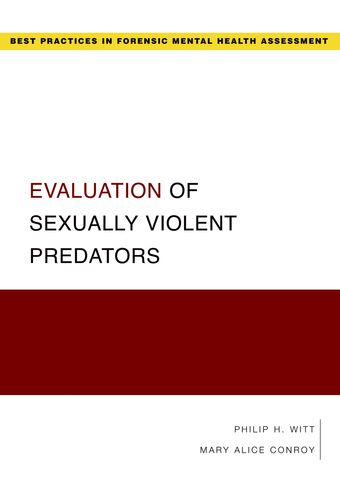 Evaluation of Sexually Violent Predators book cover