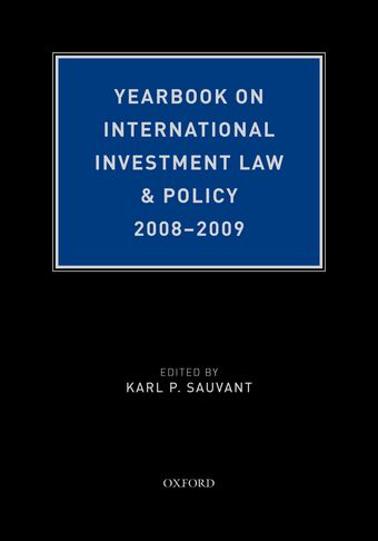 Yearbook on International Investment Law and Policy, 2008-2009 book cover