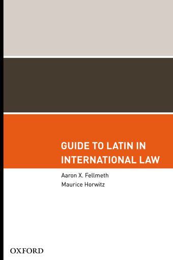 Guide to Latin in International Law book cover