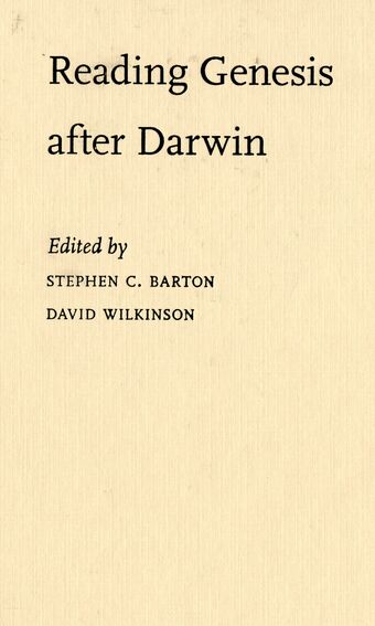 Reading Genesis after Darwin book cover