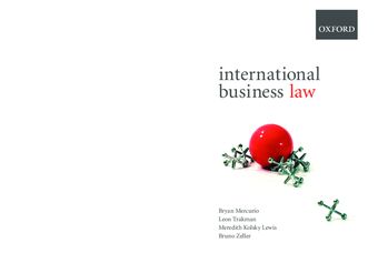 International Business Law book cover