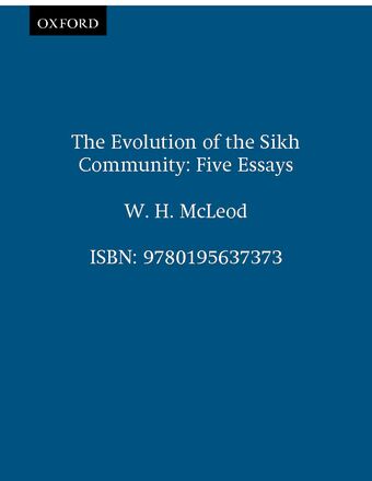 The Evolution of the Sikh Community book cover