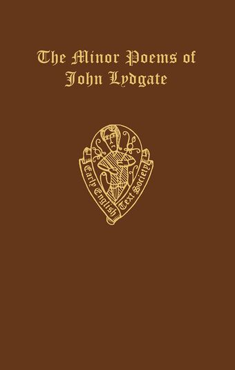 The minor poems of John Lydgate book cover