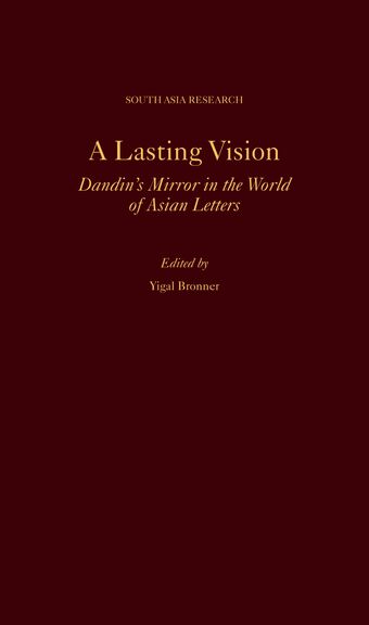 A Lasting Vision Dandin's Mirror in the World of Asian Letters book cover