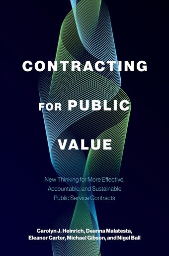 Contracting For Public Value book cover