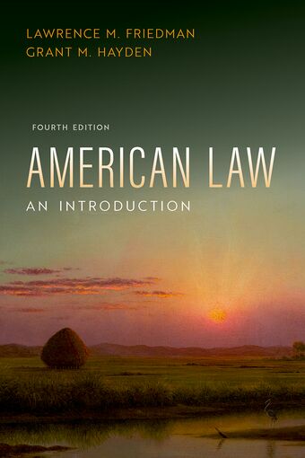 American Law An Introduction book cover