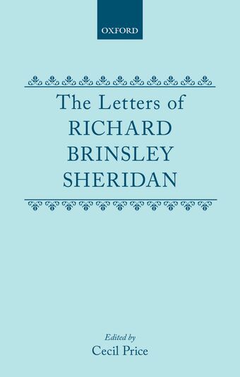 The Letters of Richard Brinsley Sheridan book cover
