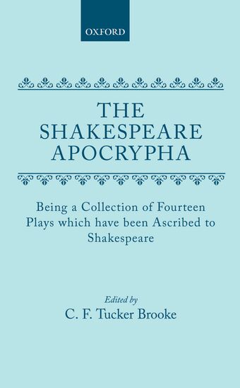 The Shakespeare Apocrypha book cover