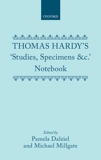 Thomas Hardy's 'Studies, Specimens &c.' Notebook book cover
