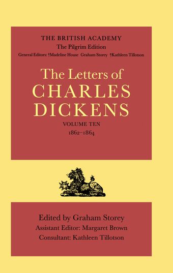 The Letters of Charles Dickens: Volume 10 book cover
