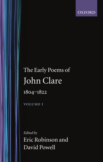 The Early Poems of John Clare 1804-1822 book cover