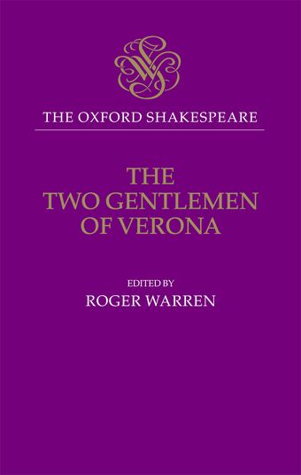 The Oxford Shakespeare: The Two Gentlemen of Verona book cover