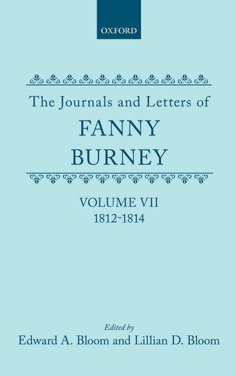 The Journals and Letters of Fanny Burney, Volume VII book cover