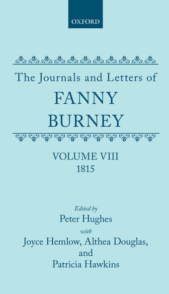 The Journals and Letters of Fanny Burney, Volume VIII book cover