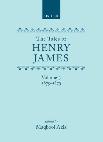 Tales Of Henry James V3 book cover