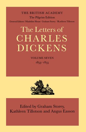 The Pilgrim Edition of the Letters of Charles Dickens: Volume 7 book cover