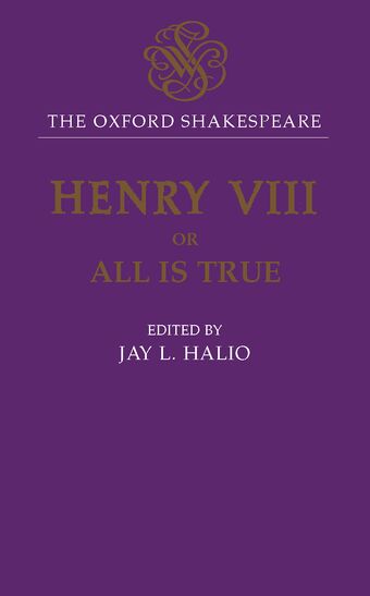 The Oxford Shakespeare: King Henry VIII book cover