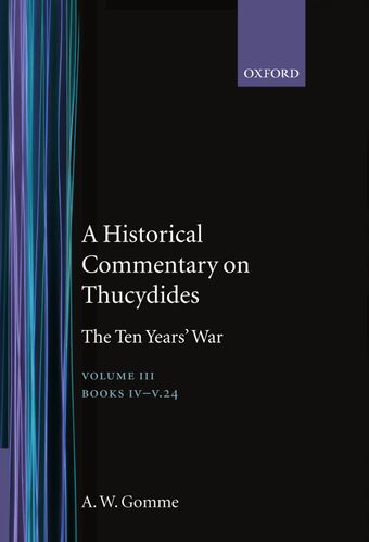 An Historical Commentary on Thucydides: Volume 3 book cover