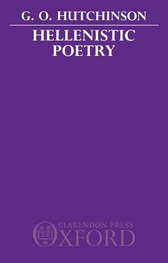 Hellenistic Poetry book cover