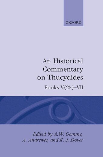 An Historical Commentary on Thucydides: Volume 4 book cover