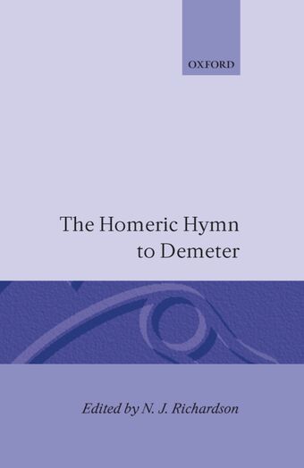 The Homeric Hymn to Demeter book cover
