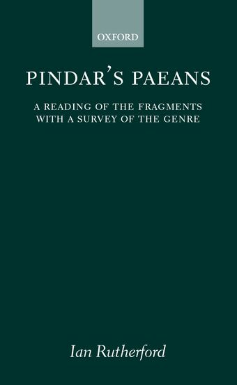 Pindar's Paeans book cover