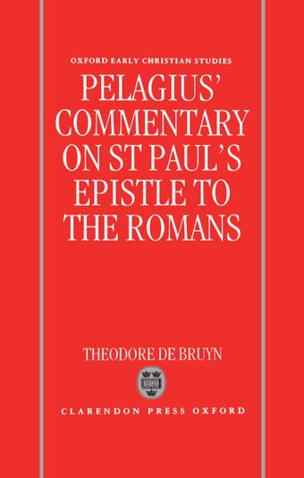 Pelagius' Commentary on St Paul's Epistle to the Romans book cover
