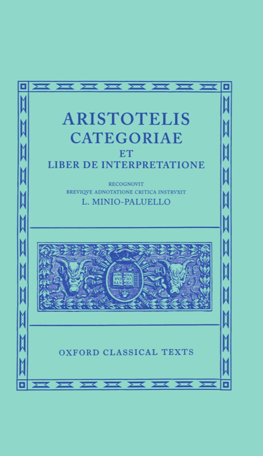 Categoriae et Liber de Interpretatione book cover