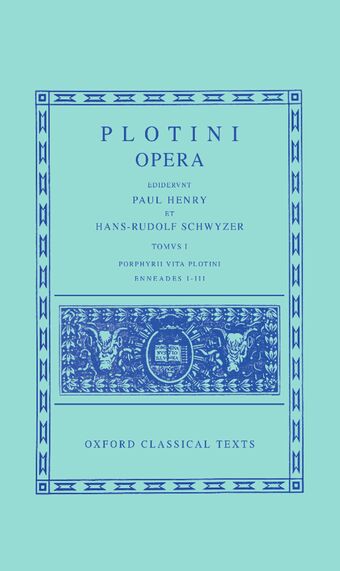 Plotinus I. Enneades I-III cum vita Porphyrii book cover