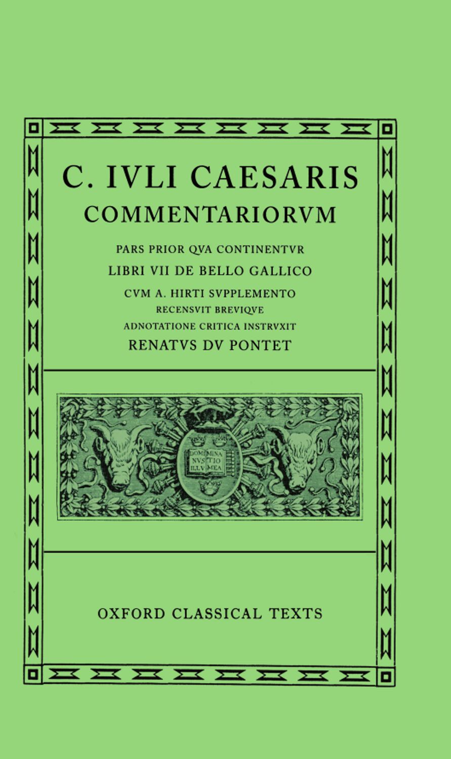 Caesar Commentarii. I. (Gallic War) book cover