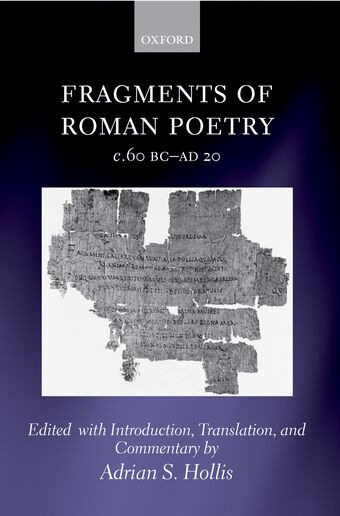 Fragments of Roman Poetry c.60 BC-AD 20 book cover