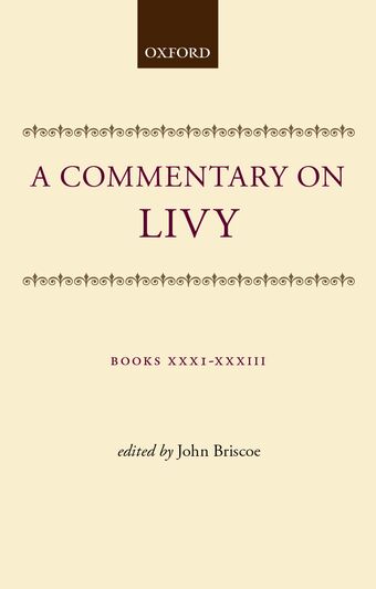 A Commentary on Livy: Books XXXI-XXXIII book cover