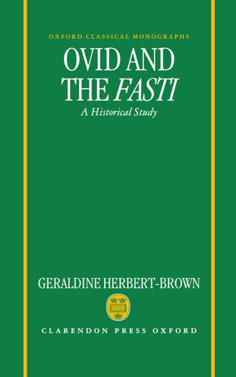 Ovid and the Fasti book cover