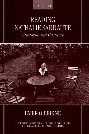 Reading Nathalie Sarraute book cover