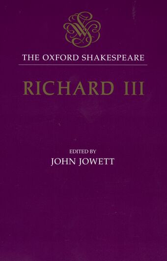 The Oxford Shakespeare: The Tragedy of King Richard III book cover