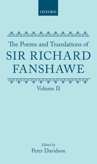 The Poems and Translations of Sir Richard Fanshawe: Volume II book cover
