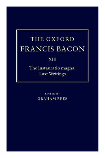 The Oxford Francis Bacon XIII book cover