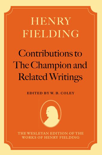 Henry Fielding book cover