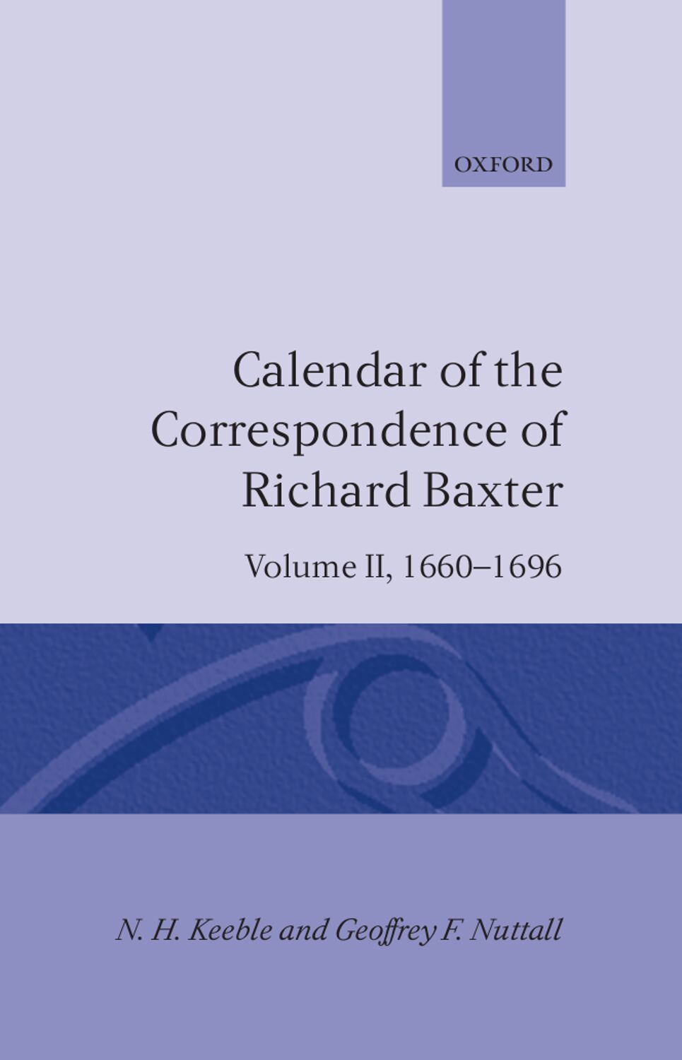 Calendar of the Correspondence of Richard Baxter book cover