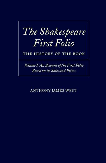 The Shakespeare First Folio book cover